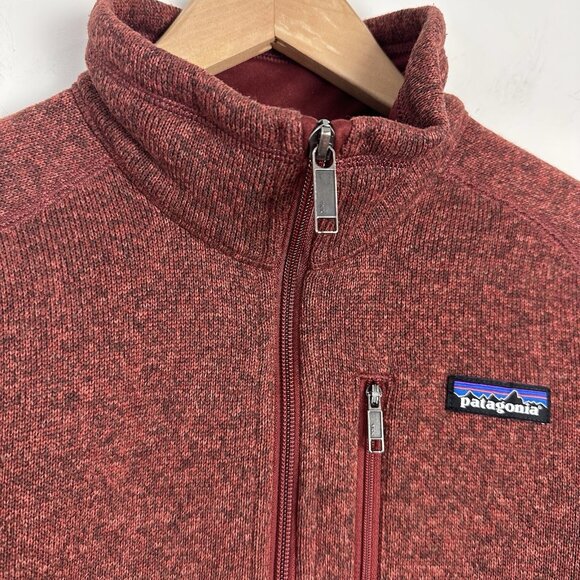 Patagonia‎ Mens Performance Better Sweater® 1/4-Zip Size Small Cinder Red - Picture 2 of 10